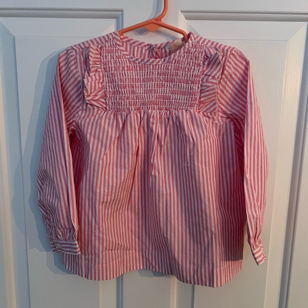 NWOT Crewcuts Pink and White Striped Top
